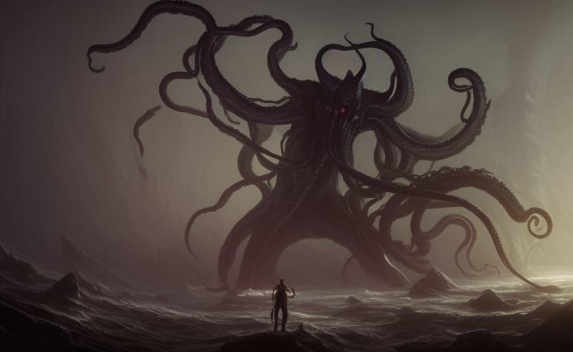 Summoning of Cthulhu - AI Generated Artwork - NightCafe Creator