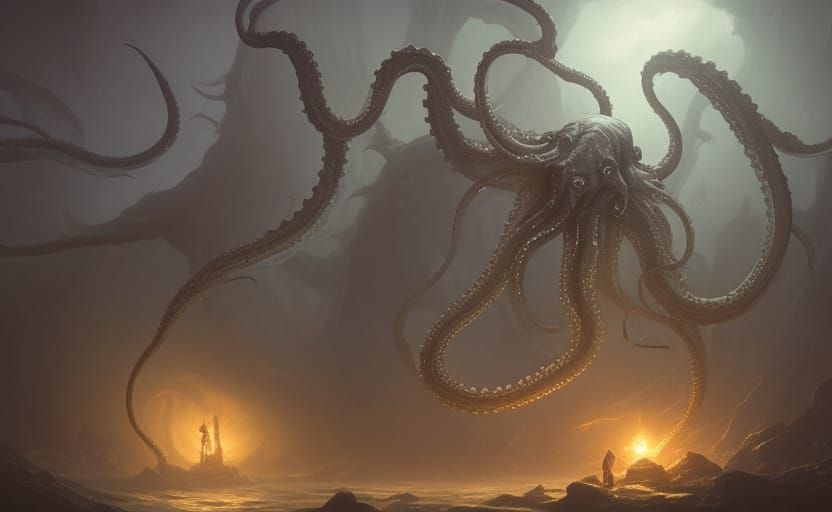 Summoning of Cthulhu - AI Generated Artwork - NightCafe Creator