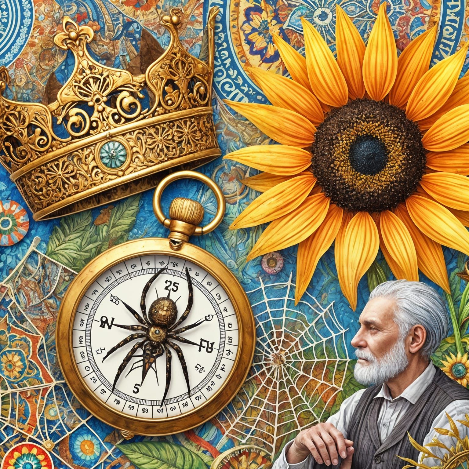 🧭👑🌻🕸🕷👴🏼