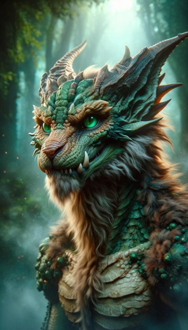 The prompt used for these images was to create a fantasy cre...