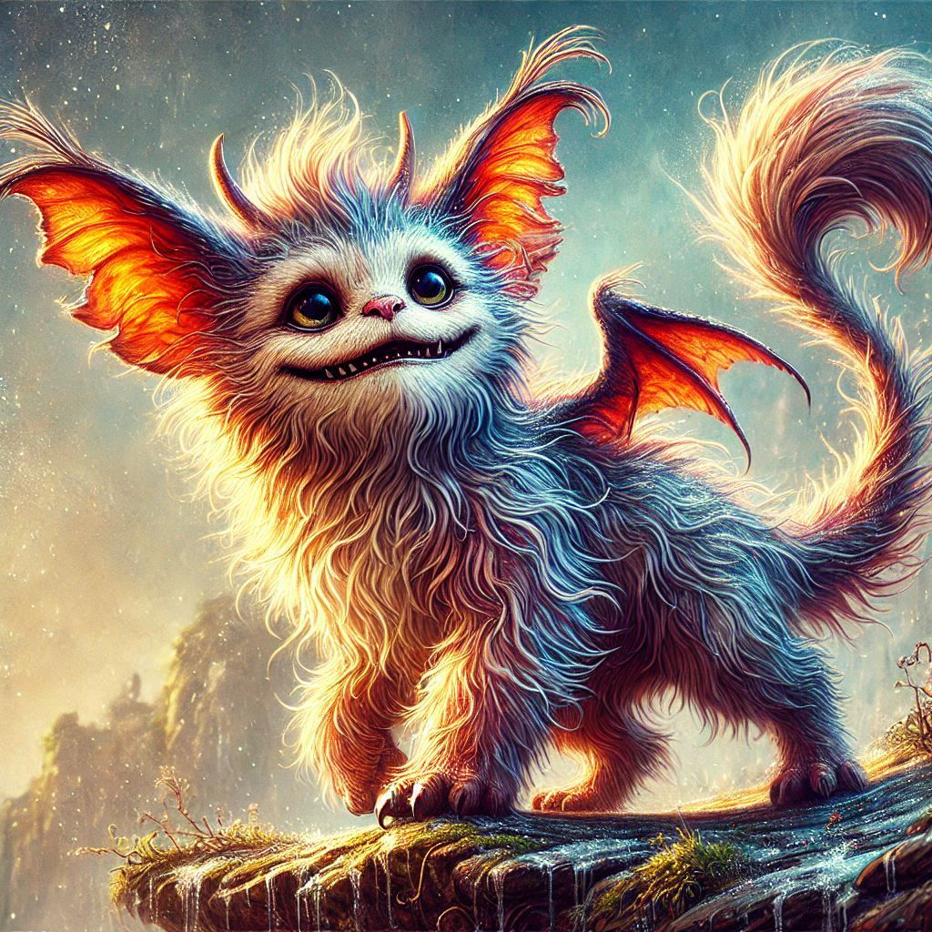 adorable fairy-tale fantasy creature portrait..