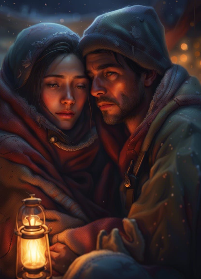 A hug is always comforting   by @AlphaArt