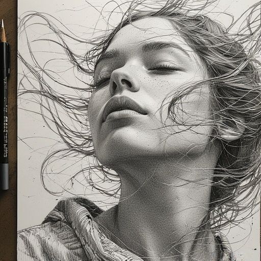 Portrait in the wind