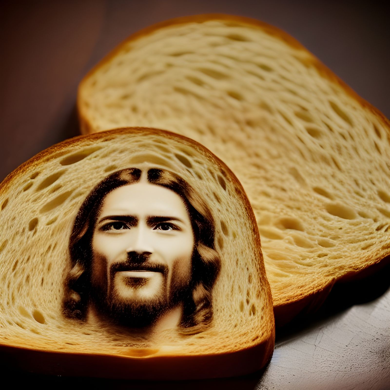 Jesus toast AI Generated Artwork NightCafe Creator