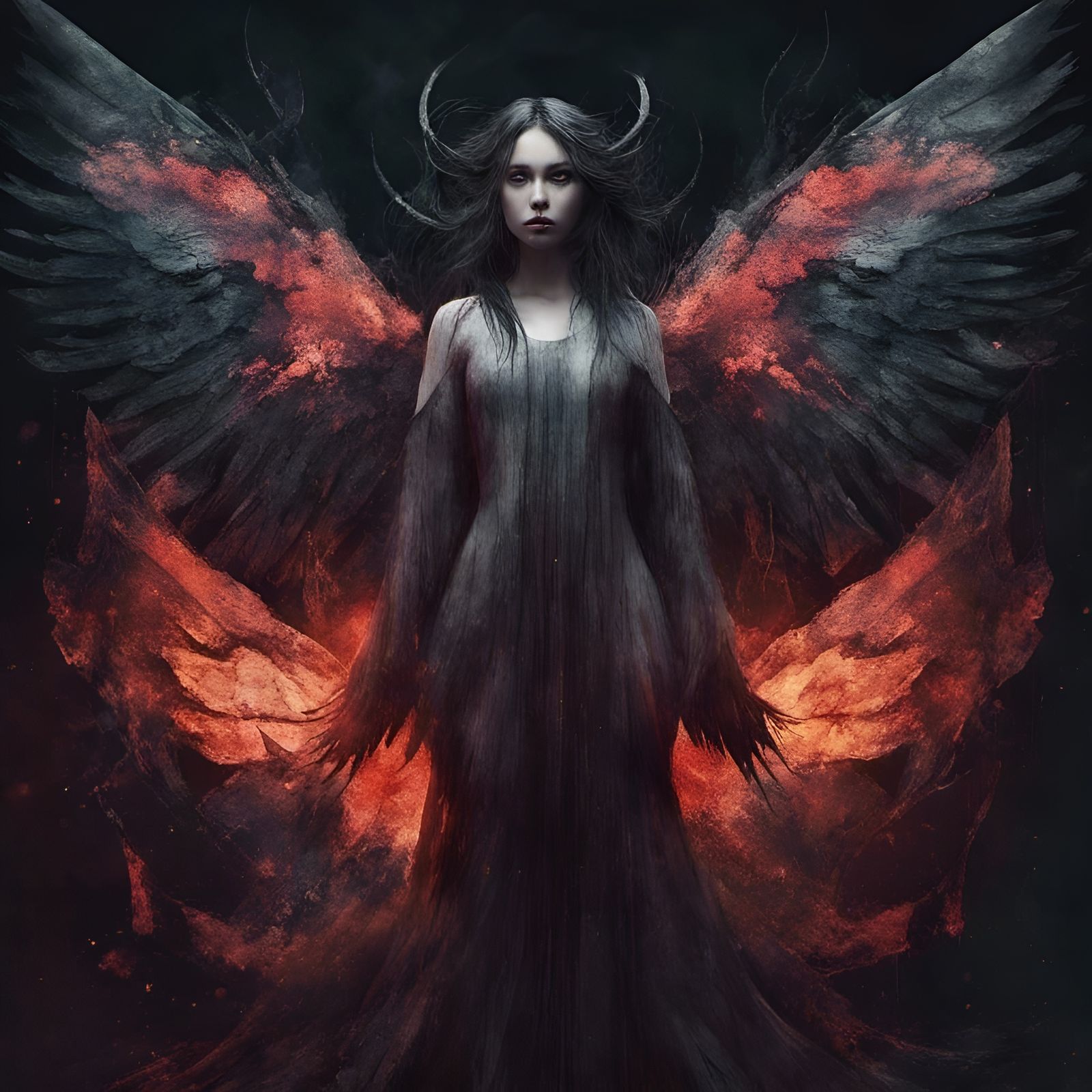 Angel Demon Hybrid - AI Generated Artwork - NightCafe Creator