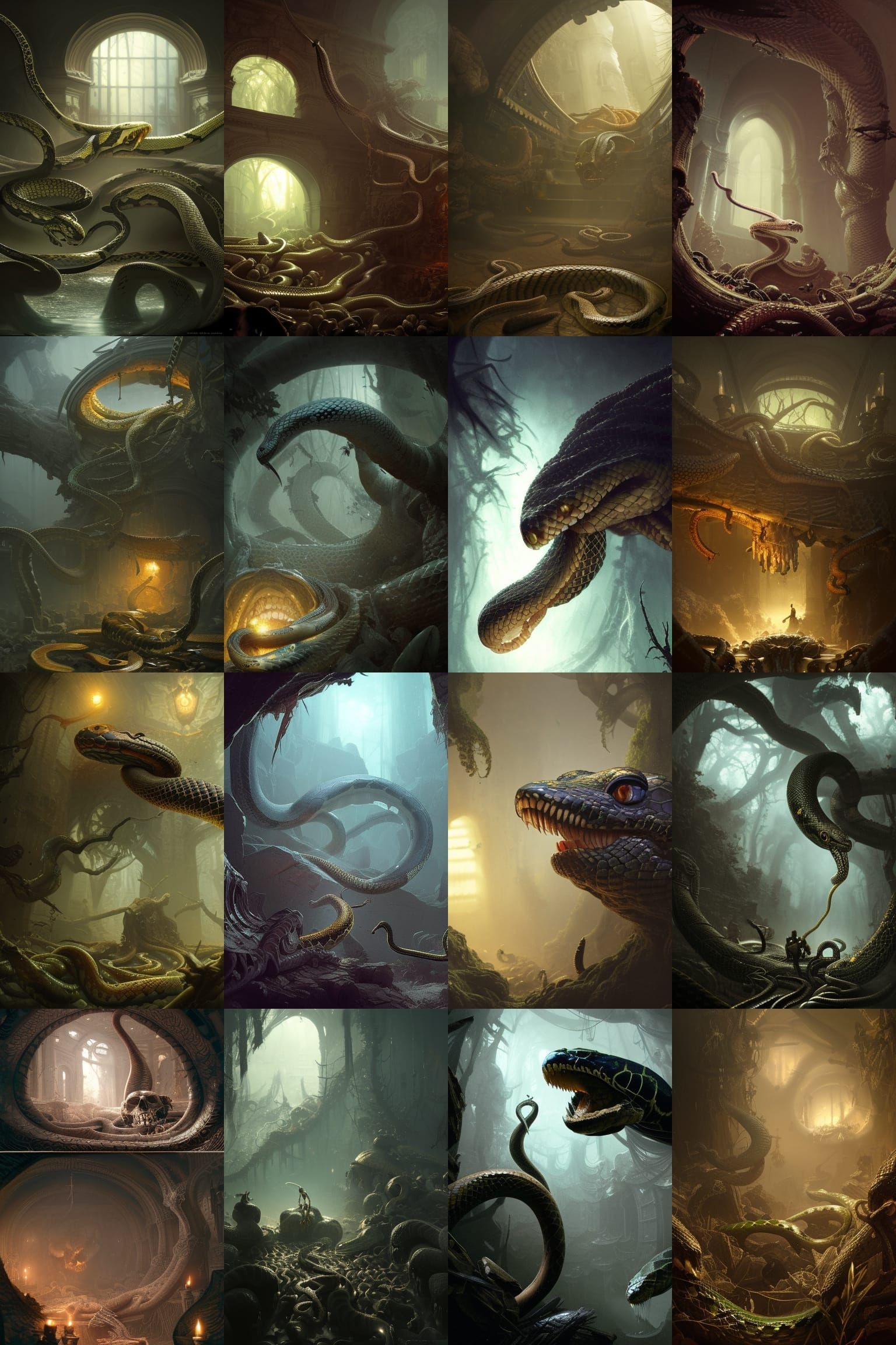 Kingdom of Snakes - AI Generated Artwork - NightCafe Creator
