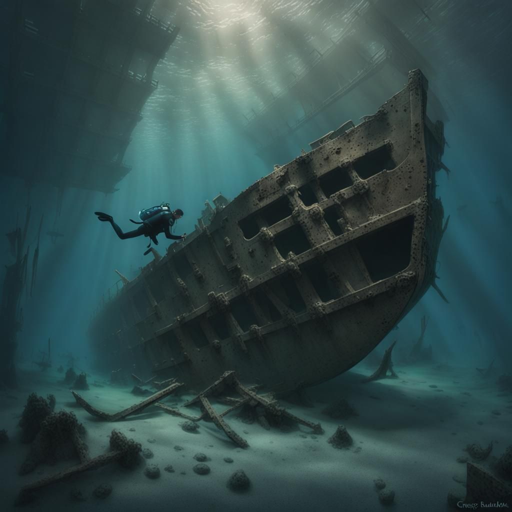 Underwater shipwreck