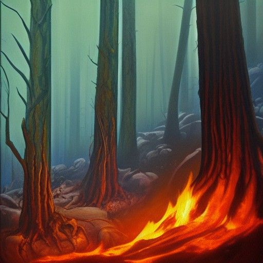 The dark woods