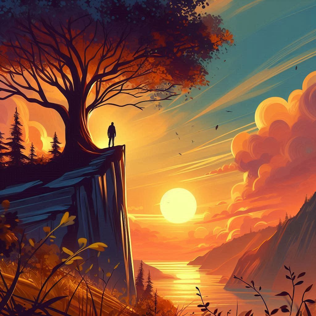 Silhouette landscape