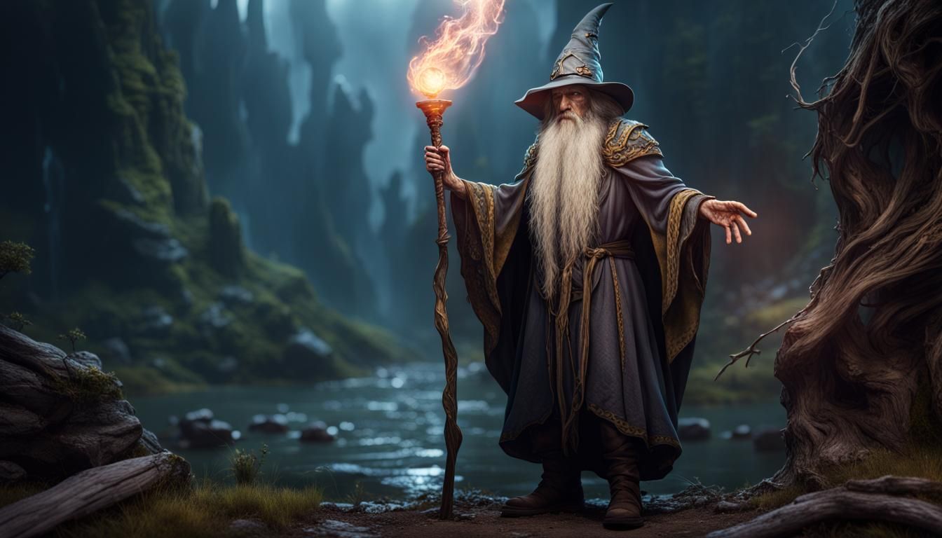 Eldritch Gandolf Wizard - AI Generated Artwork - NightCafe Creator