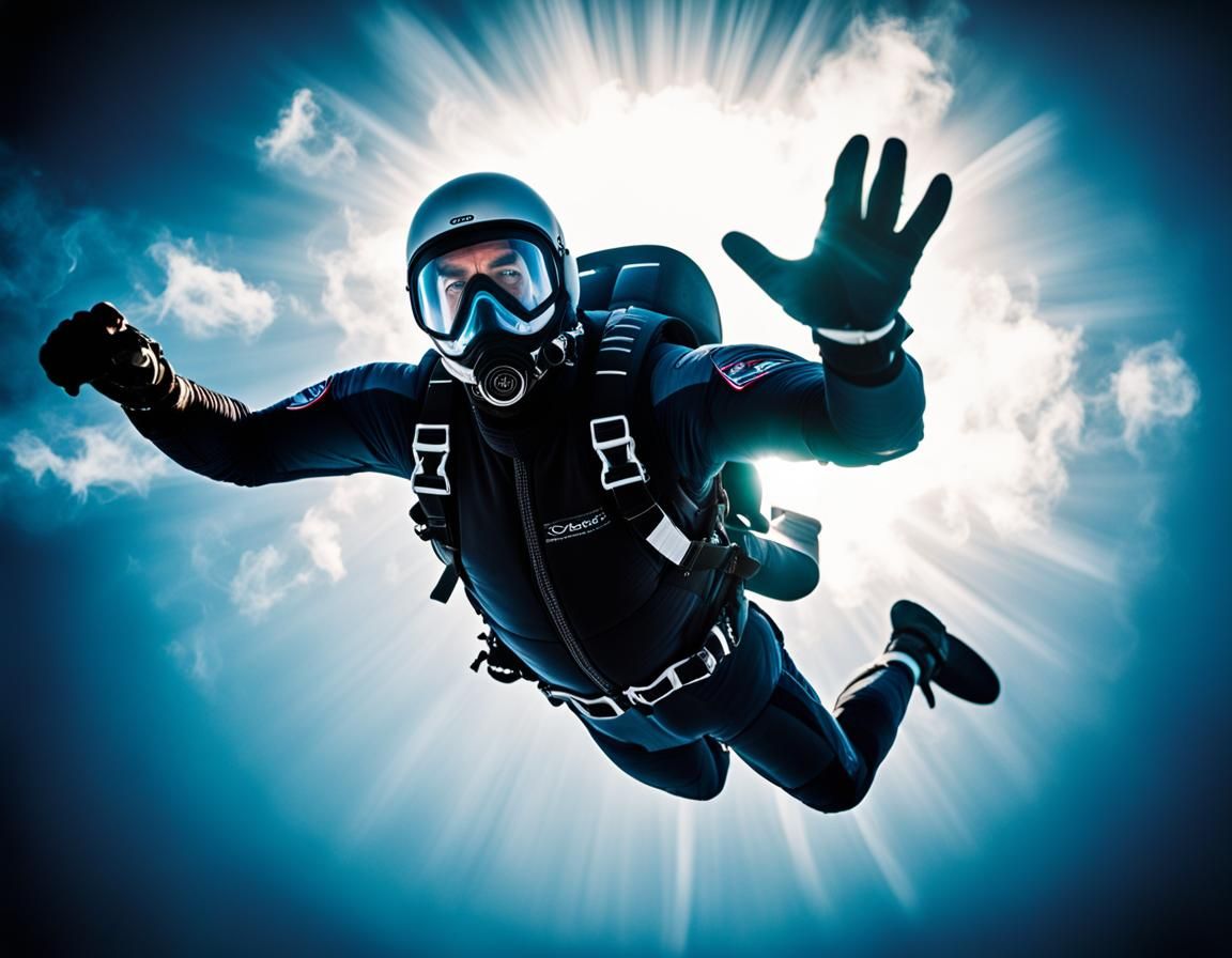 Skydiver - AI Generated Artwork - NightCafe Creator