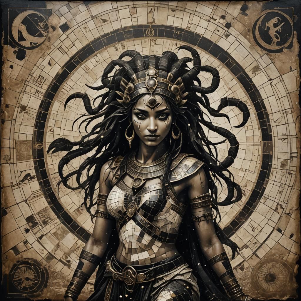 The Scorpion Gorgon  by @Wolf Parsnip