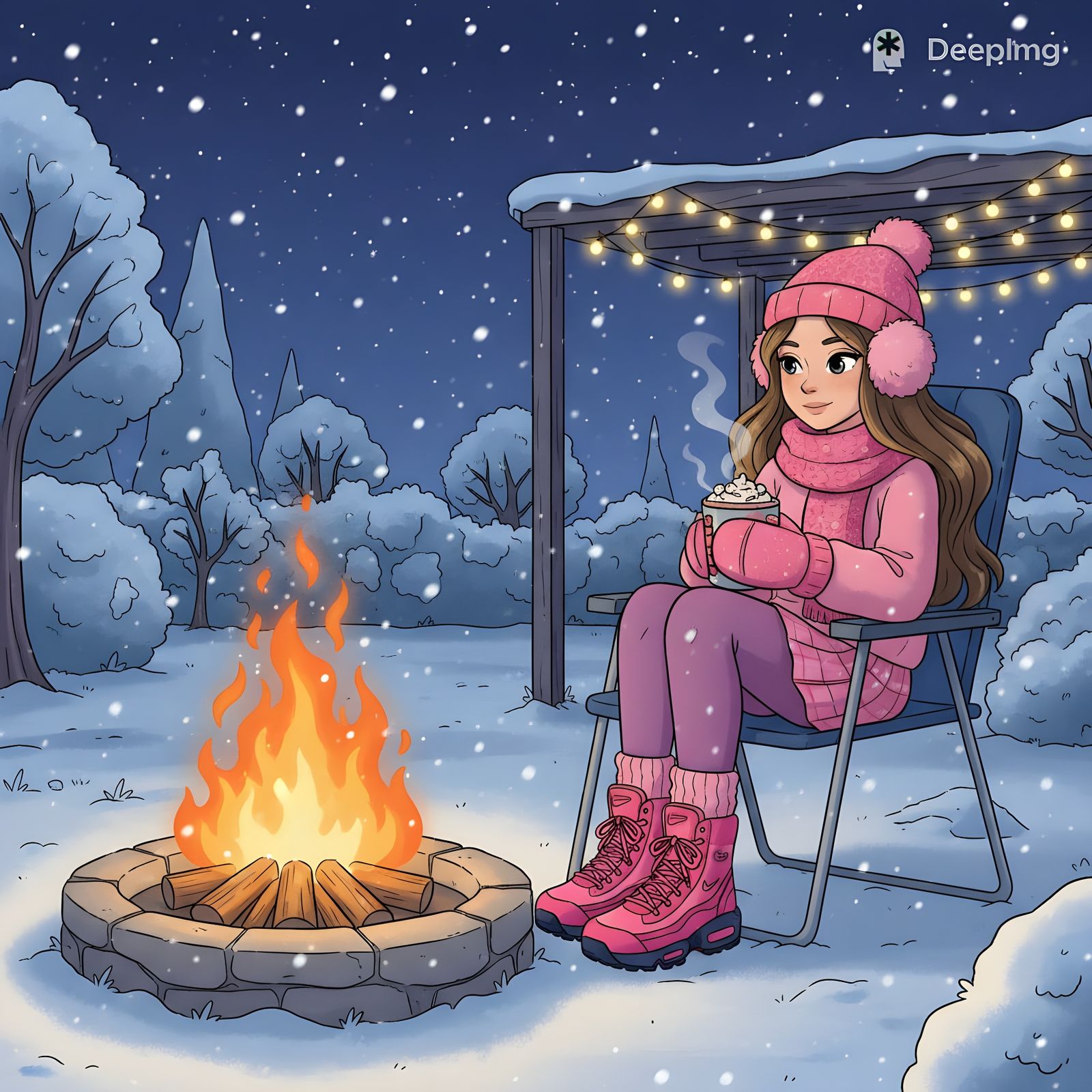 Brianna's winter by the fire