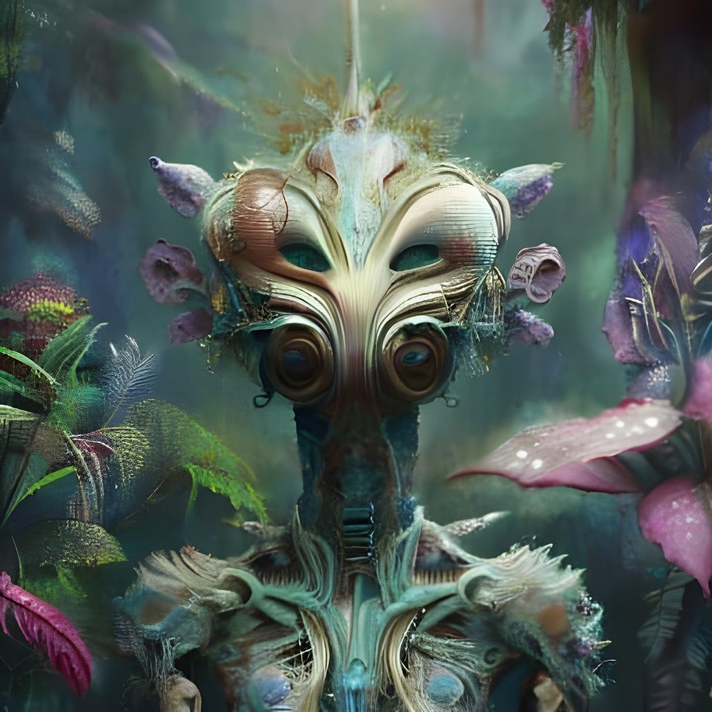 Lifeforms Rainforest Alien AI Generated Artwork NightCafe Creator