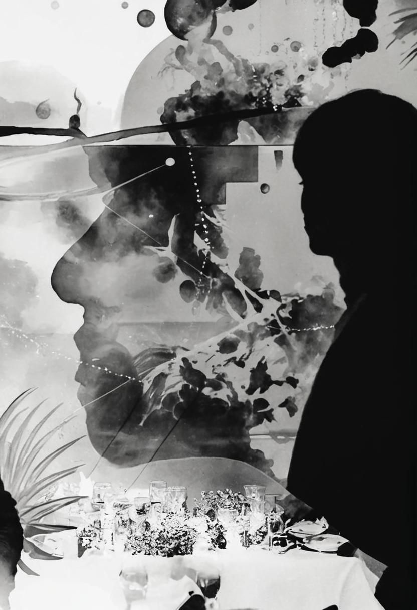 Portray a gothic female entity, akin to a mythological demon queen, possibly named 'Lilith'. She is robed in deathly elegance, her neckline...