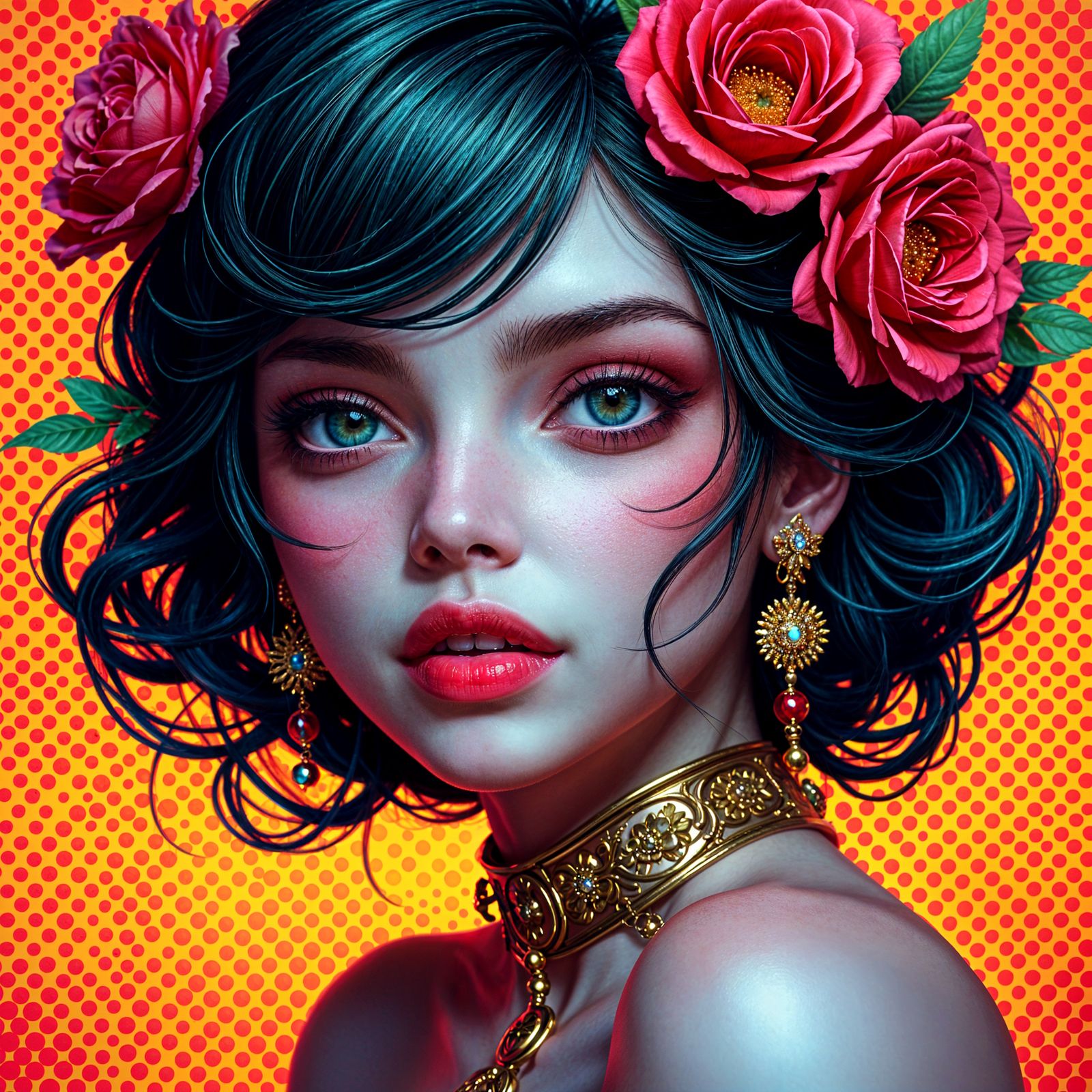 Rose-Adorned Gaze