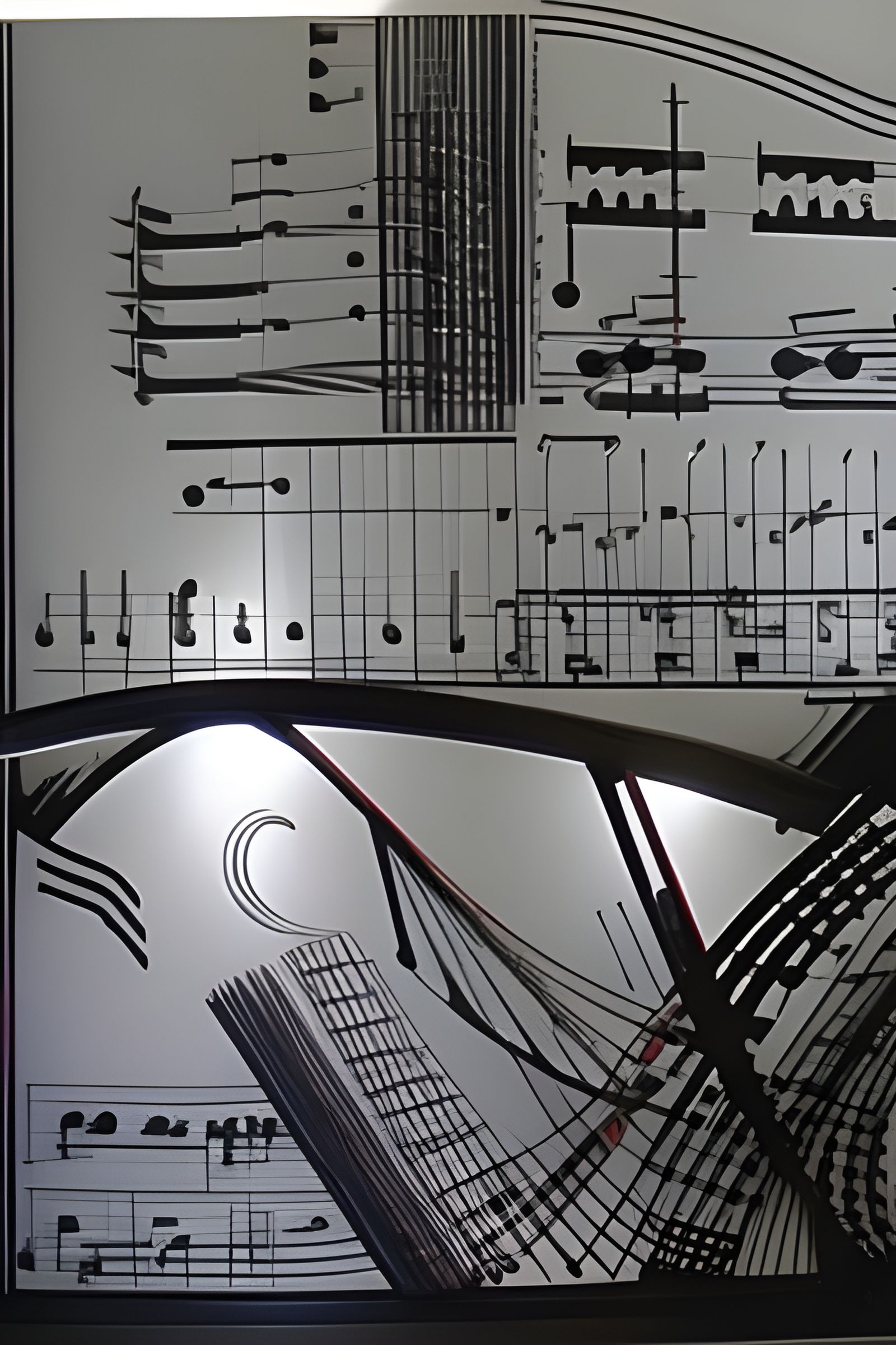 graphic music notation AI Generated Artwork NightCafe Creator