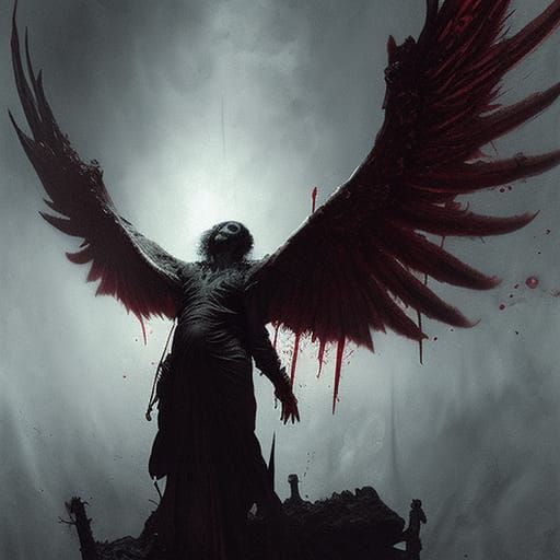 Blood Wings - AI Generated Artwork - NightCafe Creator