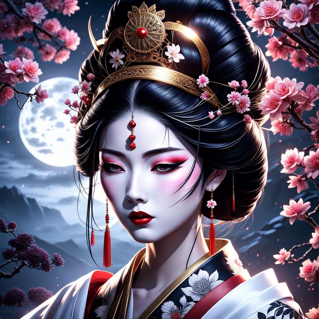 Moonlight Princess - AI Generated Artwork - NightCafe Creator