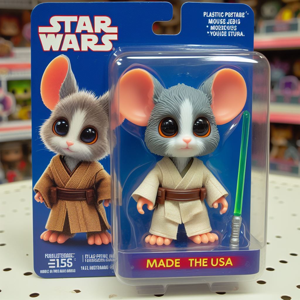 Wee little Jedi. The action Figure!