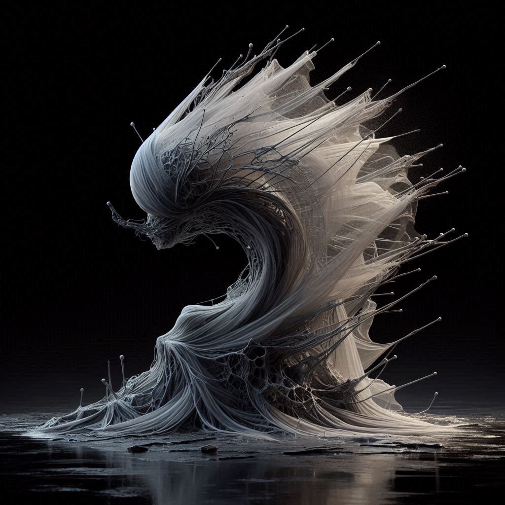 At the birth of the world. Sculpture.