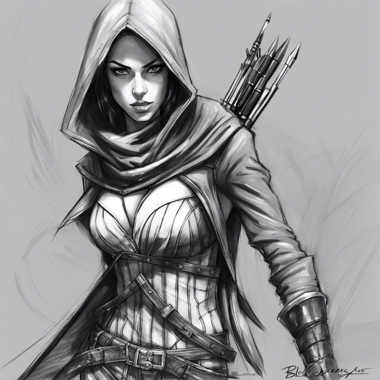 female assassin art