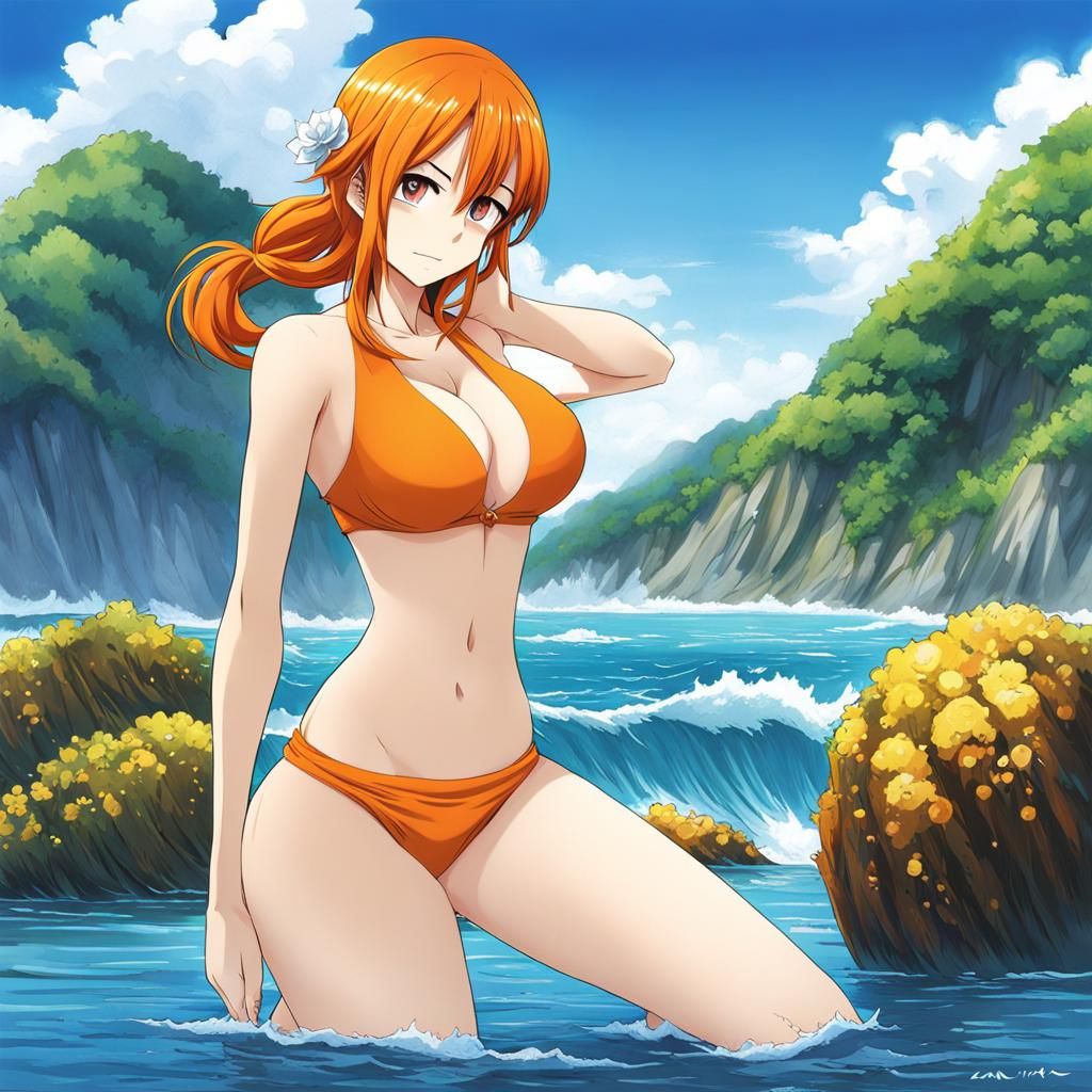 nami with no clothes - AI Generated Artwork - NightCafe Creator