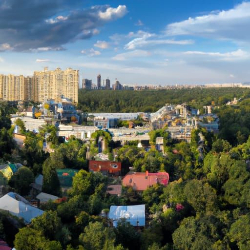 Houses in the form of flowers in the Flower City
By Vladimir...