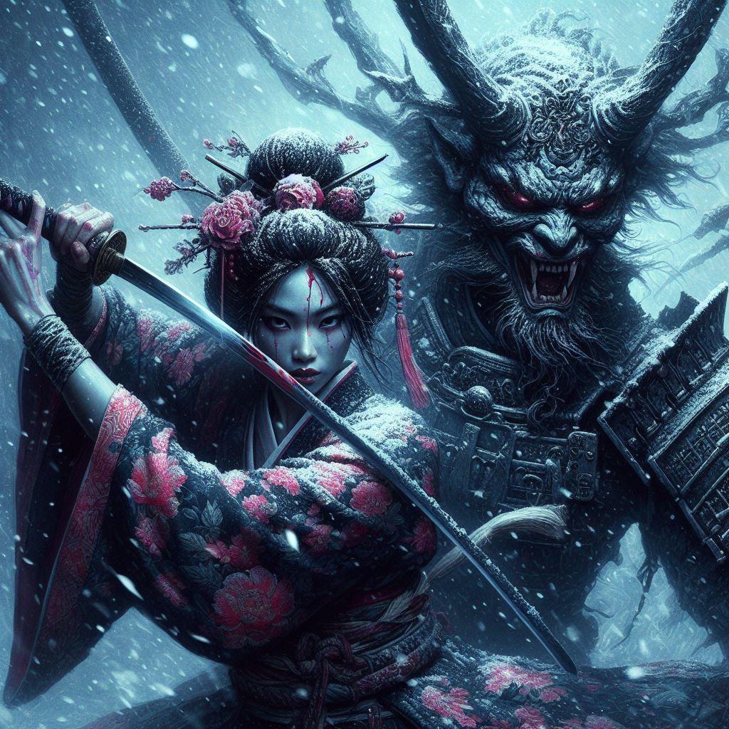 The Oni and the Geisha  by @The Villain