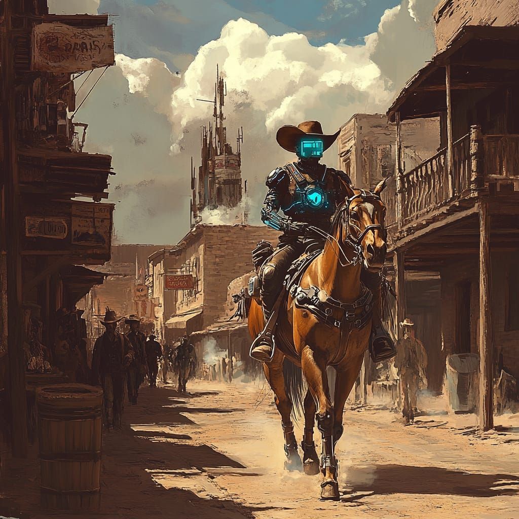 Cyberpunk Cowboy
