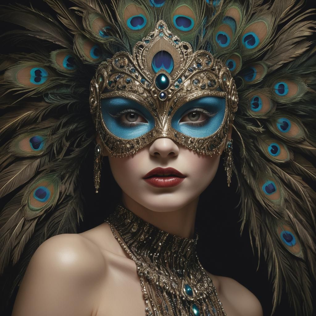 A woman wearing a mask