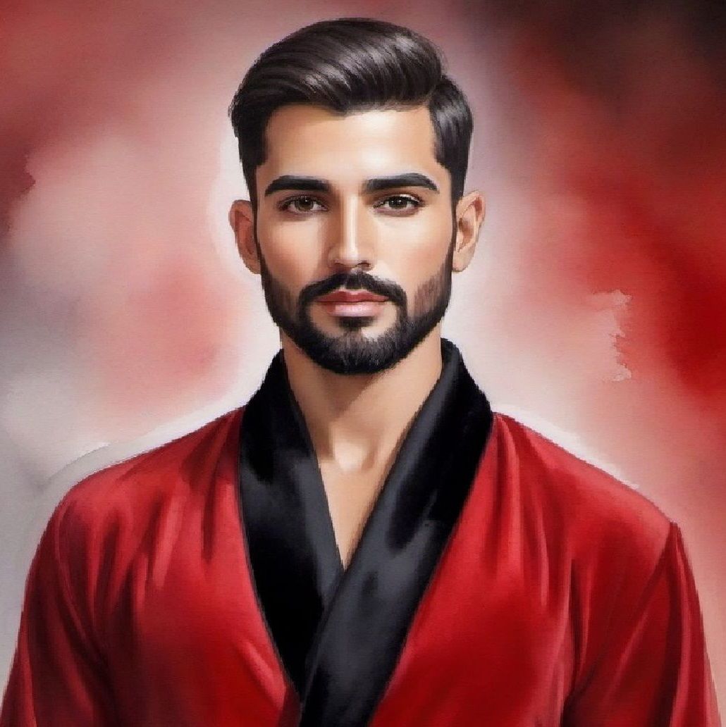 A handsome bearded man