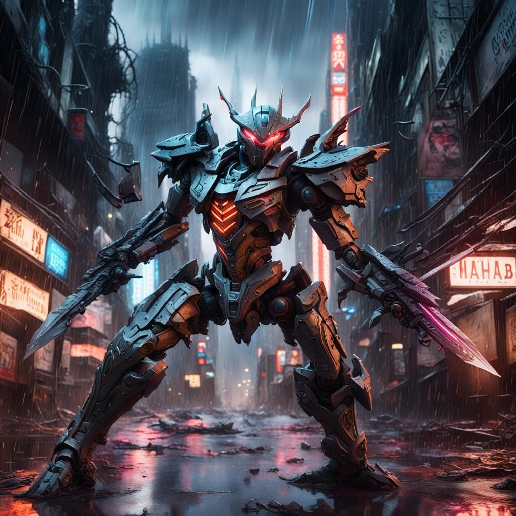 "Mecha WitchBlade Warrior Opponent Battle" Hyper Realistic  by @Fredster