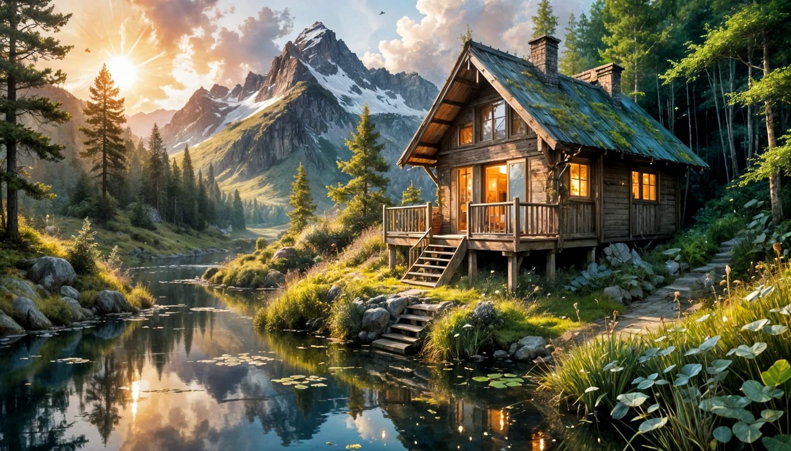 Small Mountain Cabin  by @John P