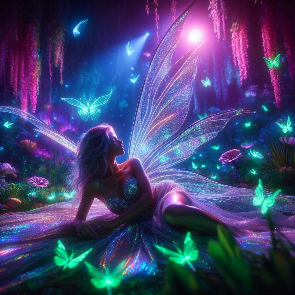 At one with the butterflies