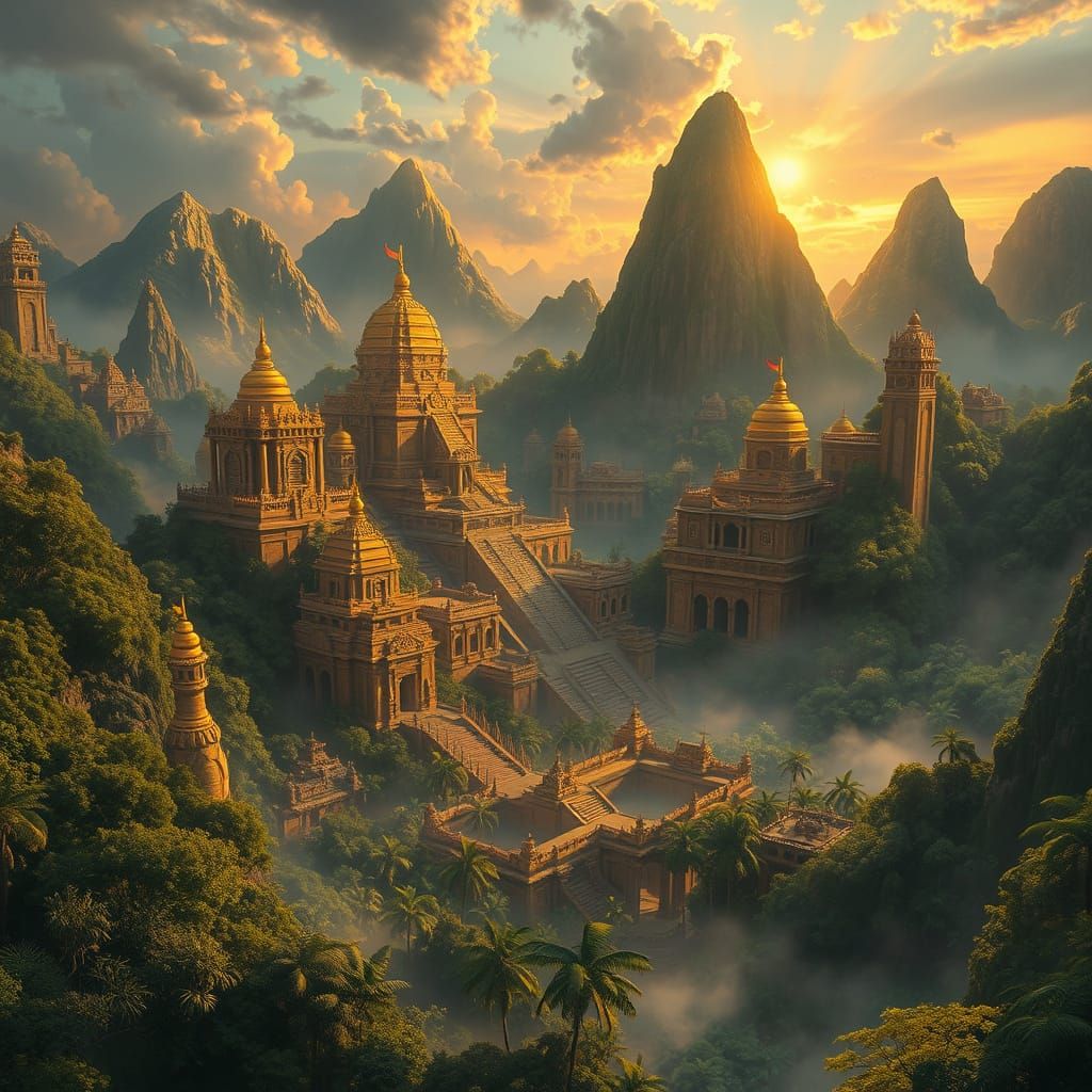 Lost city of El Dorado  by @Katherine Clarkson