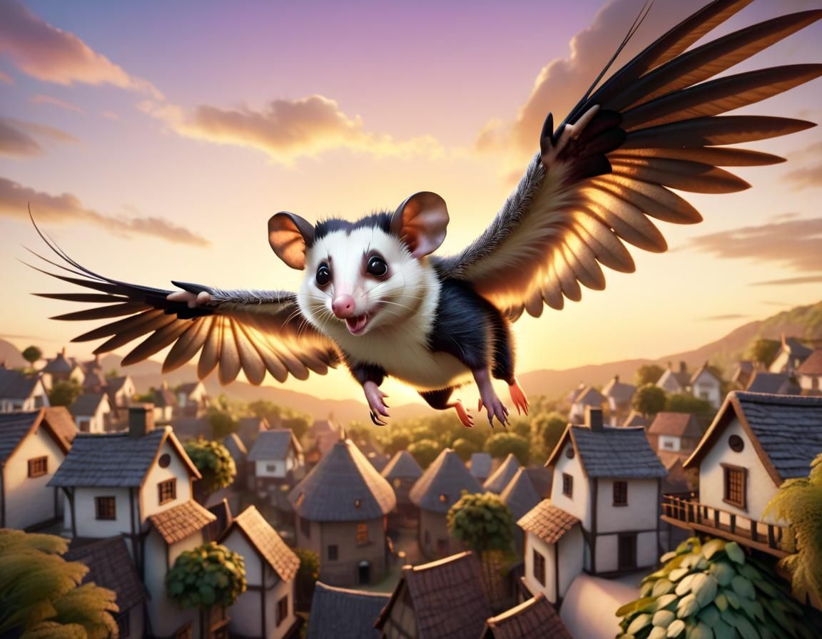 Winged opossum