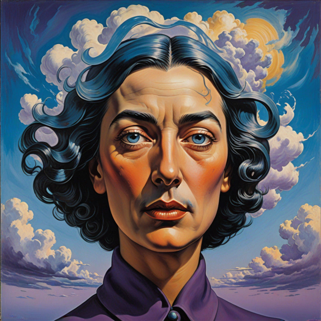 Dreamlike Portrait in Vibrant Oil Painting Style