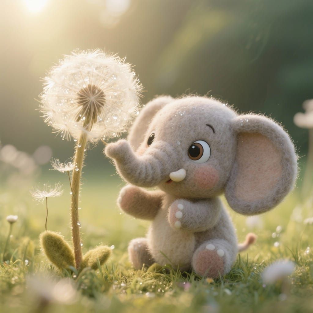 Dandelion Elephant 04 (9 likes)  by @Diane W