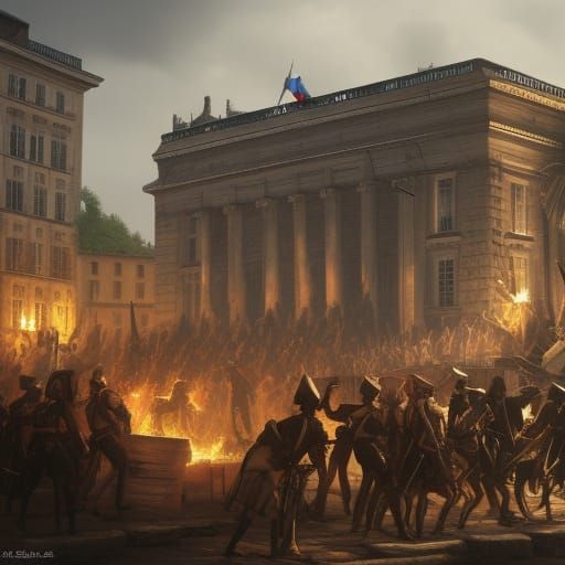 French revolution barricade 