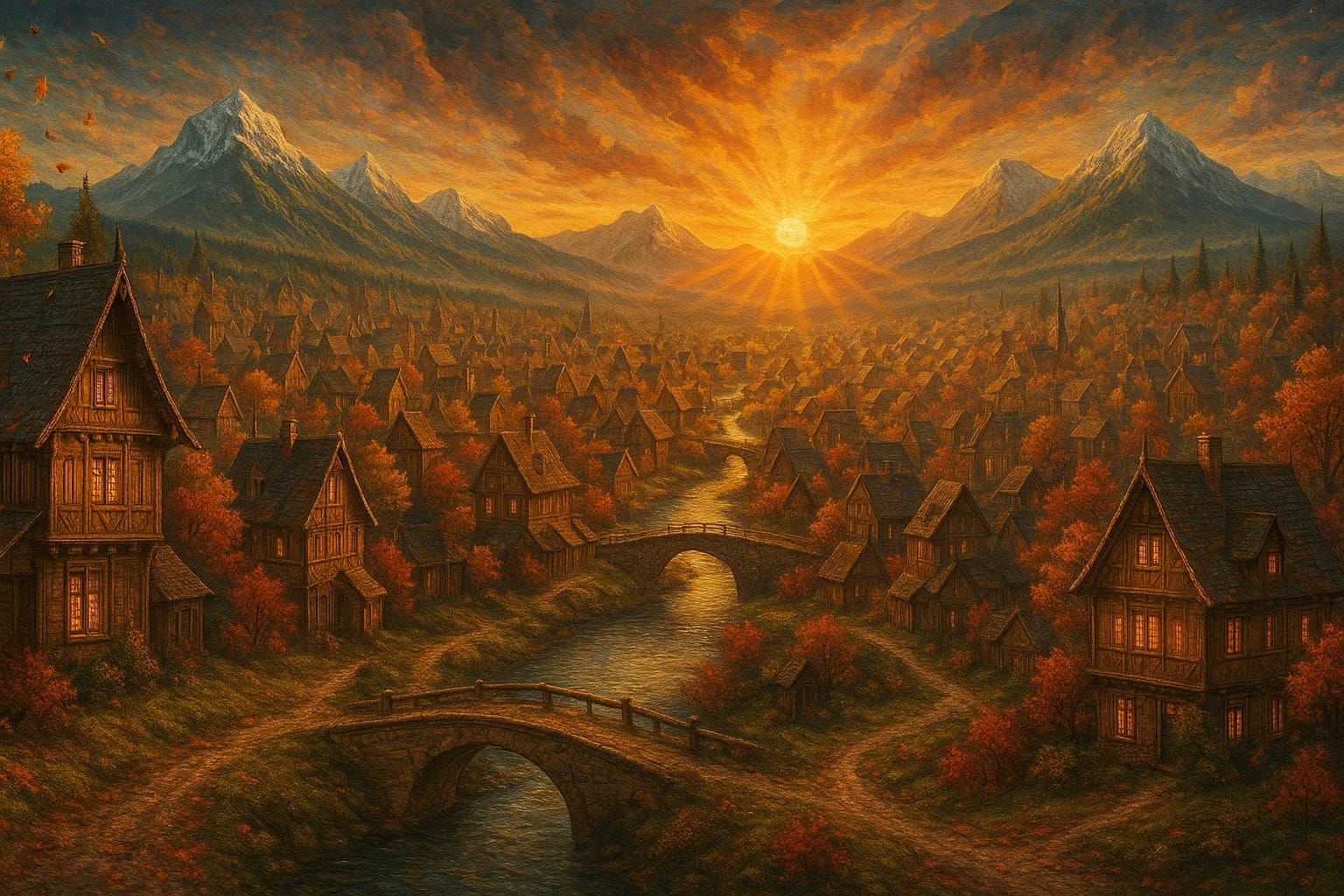 כפר ונחל וגשרים