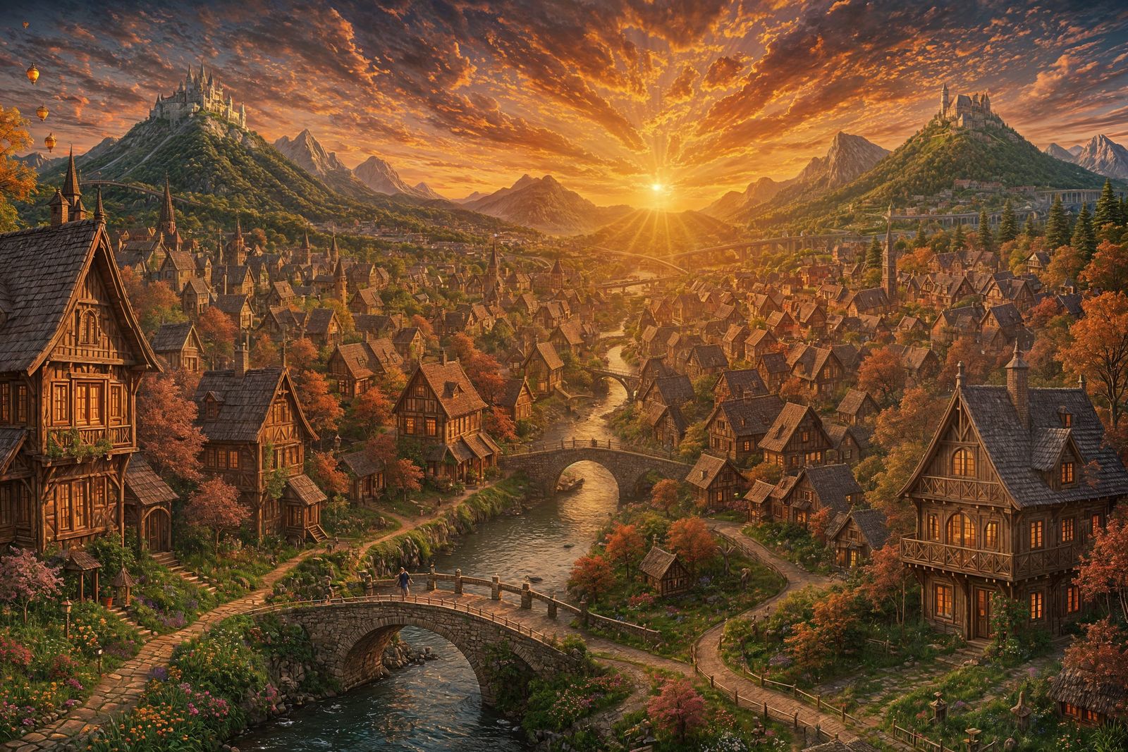 כפר ונחל וגשרים