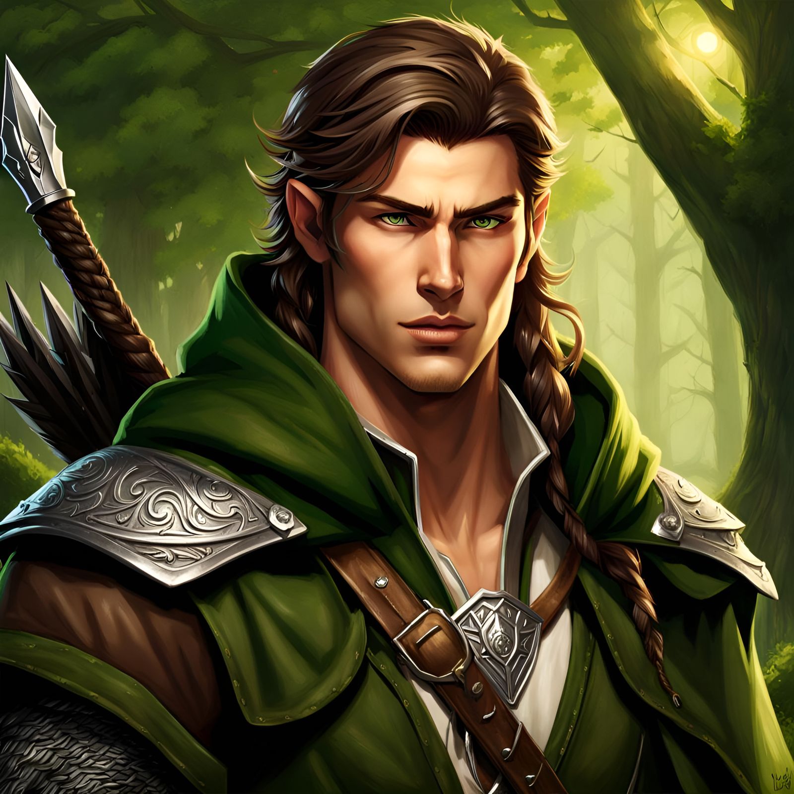 Male Half-Elf Hunter - AI Generated Artwork - NightCafe Creator