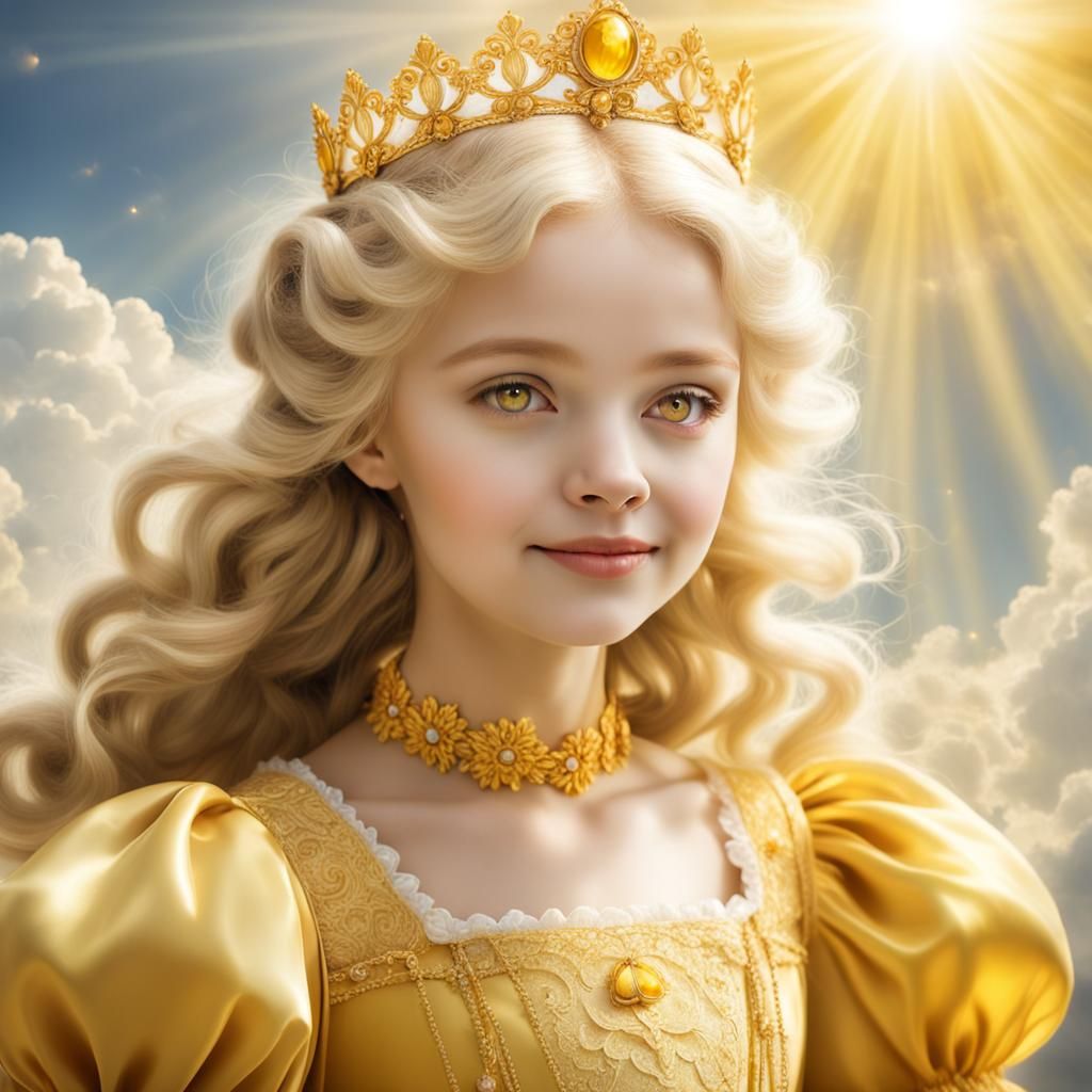 The Yellow Eyes Princess - AI Generated Artwork - NightCafe Creator