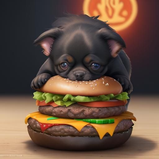 Burger Hamburger Anime Kawaii