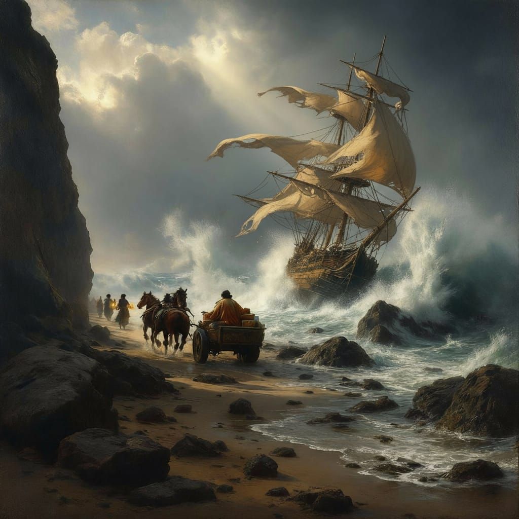 A ship in trouble. Help is on its way.