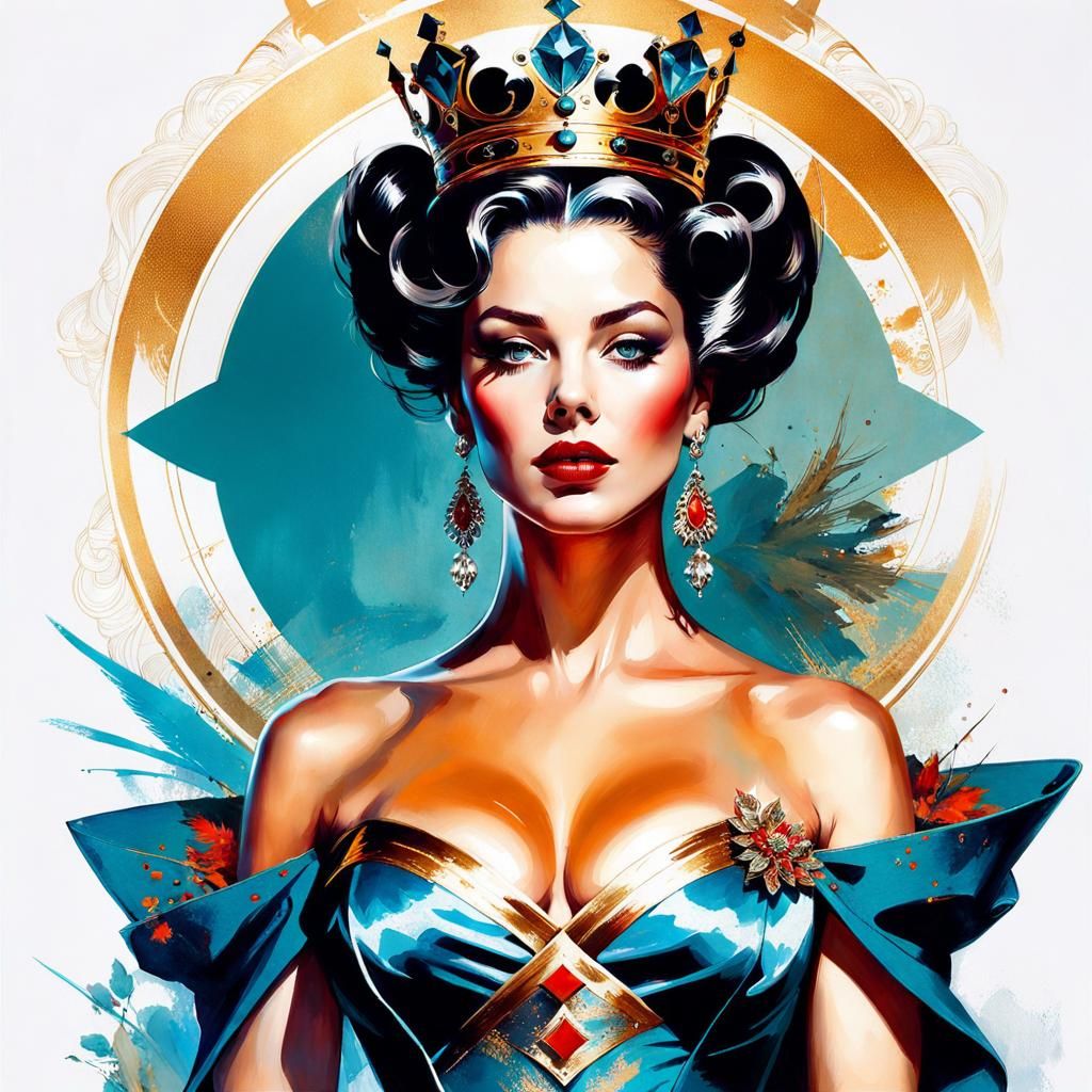 Beautiful young queen