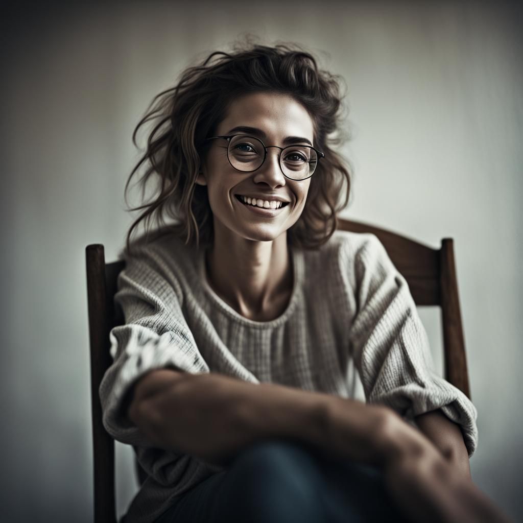 woman smiling