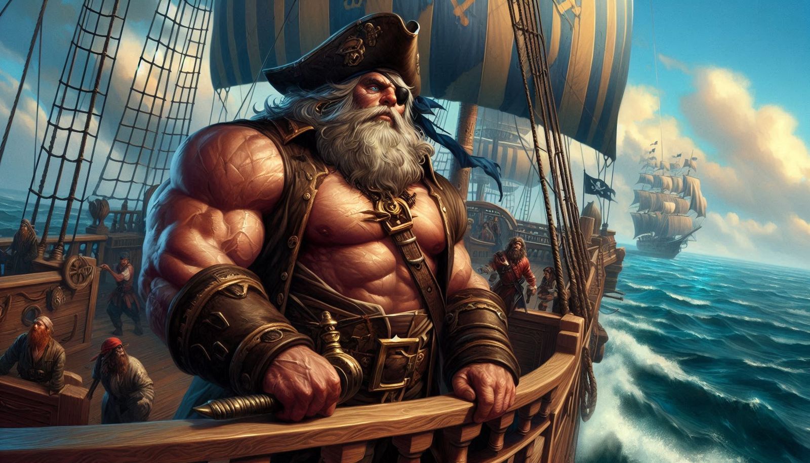 Rough Pirate Captain