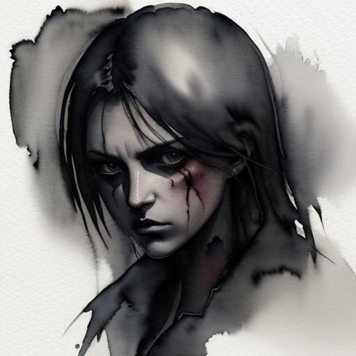 Dark & Moody Watercolor Art